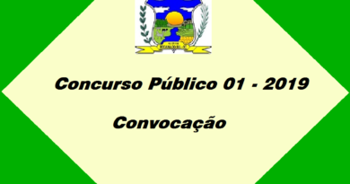 Chamada do concurso público de 2019