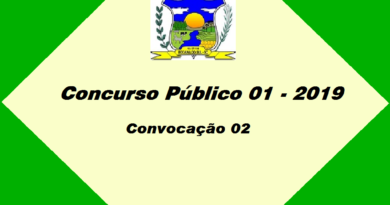 Chamada 02 do Concurso Público 01-2019