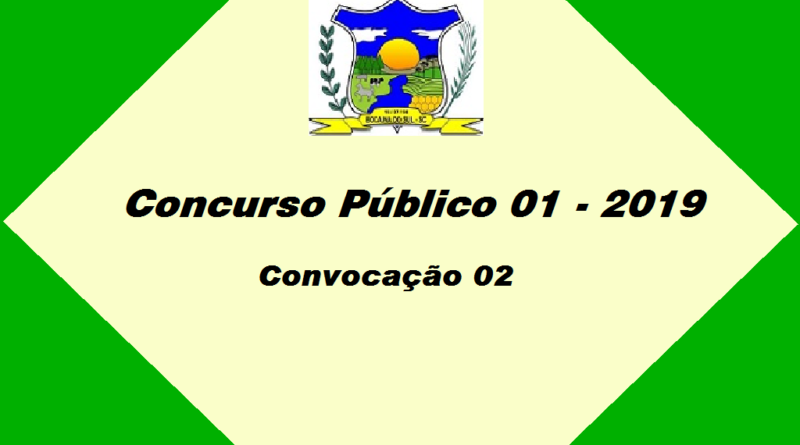 Chamada 02 do Concurso Público 01-2019