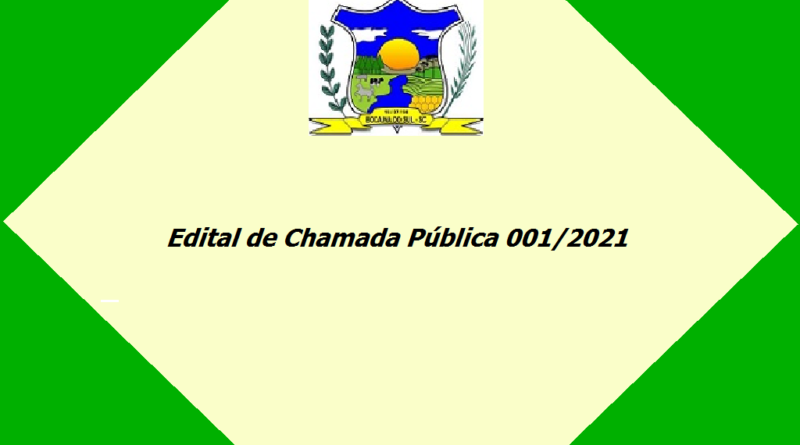 Edital De Chamada PÚblica 0012021 Prefeitura De Bocaina Do Sul 7348