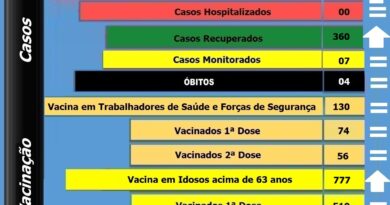 Boletim atualizado de Bocaina do Sul - 29-04-2021