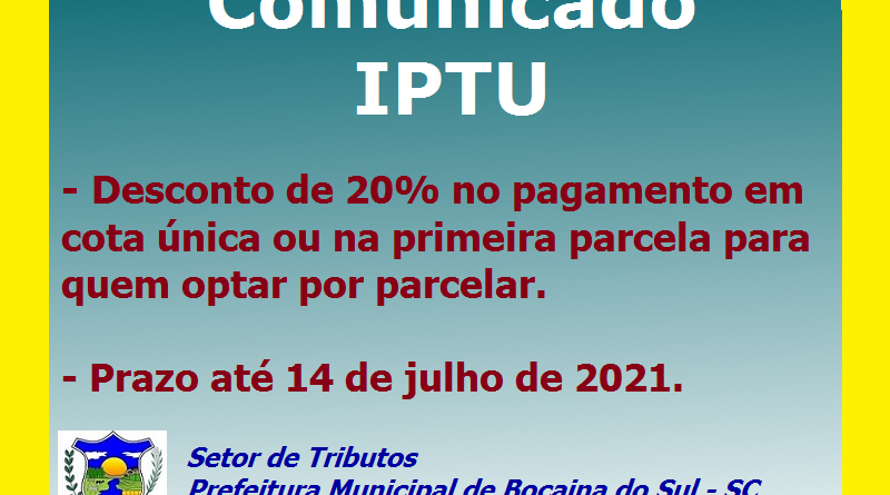 Banner sobre IPTU