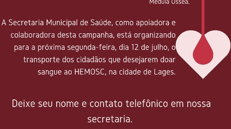 Campanha para Doação de Sangue