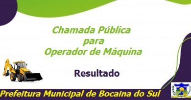 Banner do resultado da chamada pública