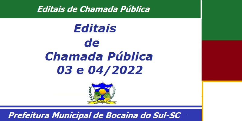 Prefeitura De Bocaina Do Sul Lança Editais De Chamada Pública Prefeitura De Bocaina Do Sul 6723