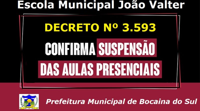 Luto Oficial e suspensão das aulas.