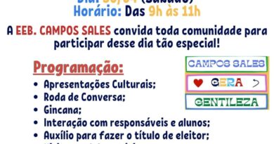 Será um dia muito agradável para as familias. Prestigiem o evento.