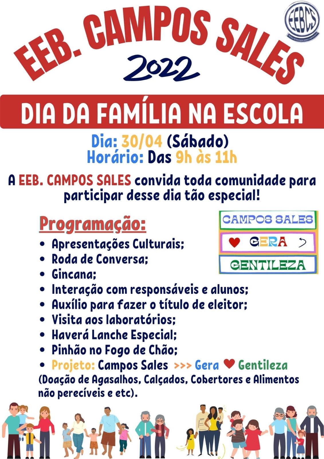 Poster (a relação escola e família )