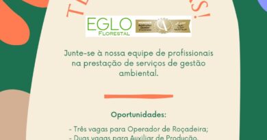 Oportunidade de trabalho.