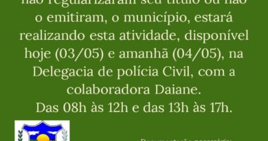 Oportunidade para regularizarem o Título de Eleitor