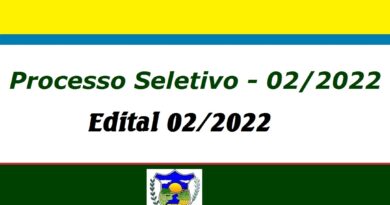 EDITAL Nº 02/2022 – PROCESSO SELETIVO Nº 02/2022
