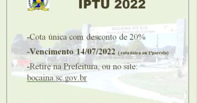 Cota única com desconta até dia 14/07/2022.