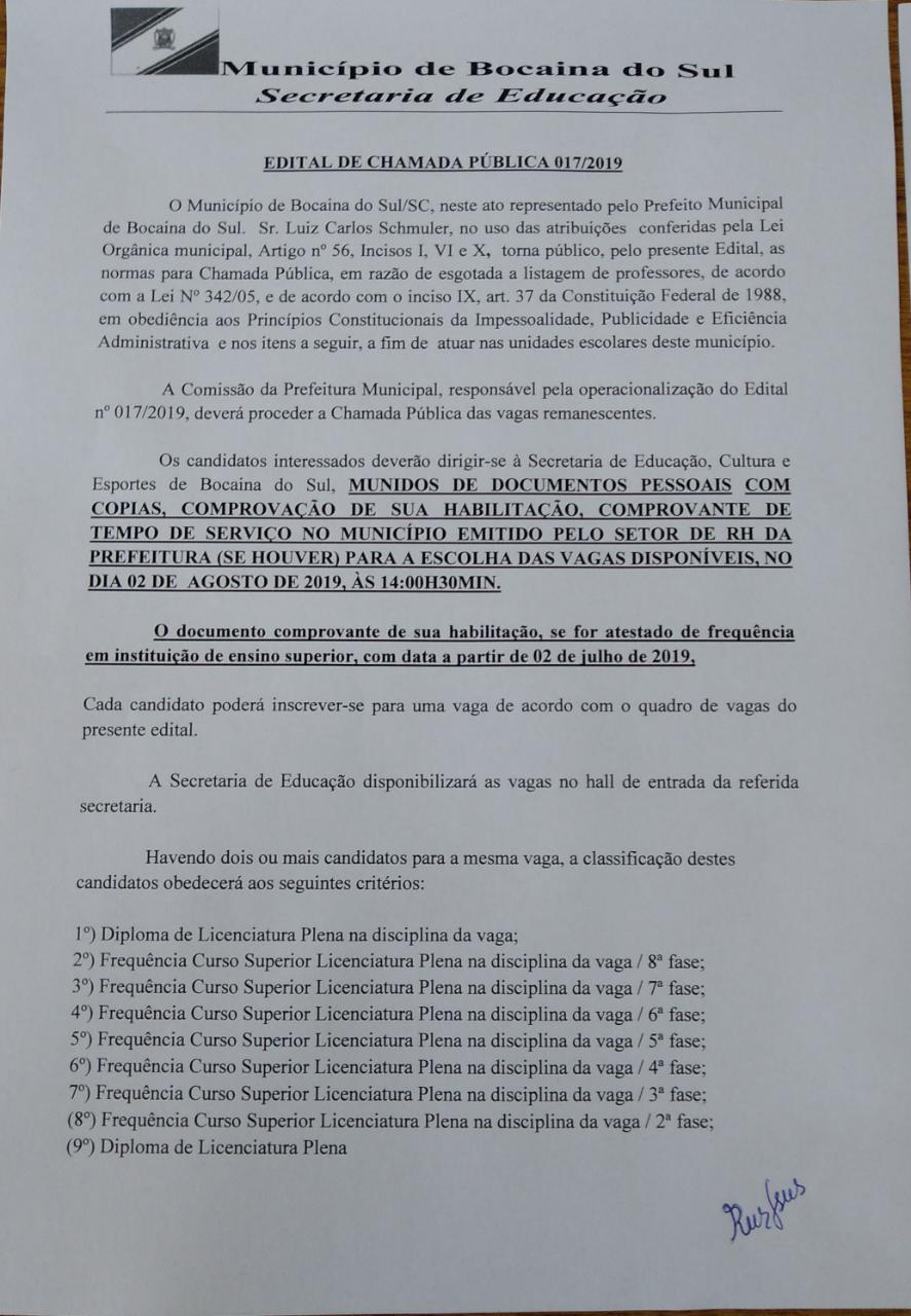 Chamada Publica 0172019 Prefeitura De Bocaina Do Sul 1376