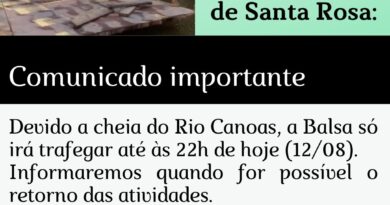 Balsa será interditada a partir das 22h de hoje.