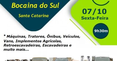 Oportunidades de negócios no Leilão da Prefeitura Municipal de Bocaina do Sul.