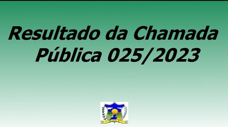 Resultado Da Chamada Pública 0252023 Prefeitura De Bocaina Do Sul 2223