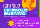 Prefeitura Municipal lança Escuta Pública sobre a Lei Paulo Gustavo